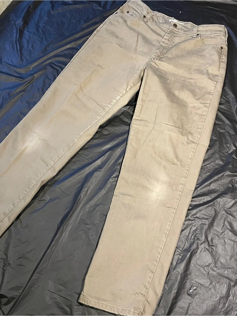 Lee Mens Straight Leg Jeans Grey Tint Medium Wash 12M